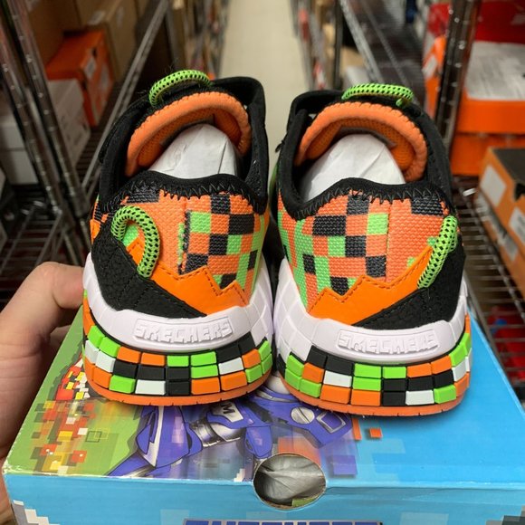 Skechers boys Mega-craft Sneaker, Black/Orange, 1 Little Kid US - Picture 10 of 12